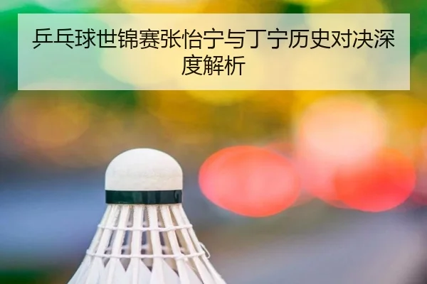 乒乓球世锦赛张怡宁与丁宁历史对决深度解析